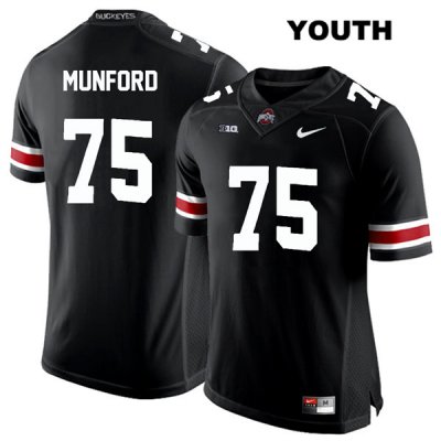 Youth NCAA Ohio State Buckeyes Thayer Munford #75 College Stitched Authentic Nike White Number Black Football Jersey YF20P35WB